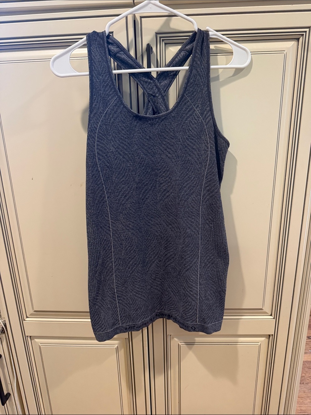 Moving comfort Women's Charcoal Gray Performance Tank Top - Crossback Activewear